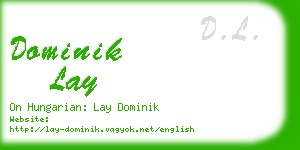dominik lay business card